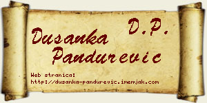 Dušanka Pandurević vizit kartica